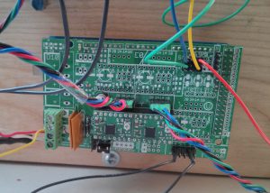 Partially assembled RAMPS electronics. This is all that is needed for the laser cutter.